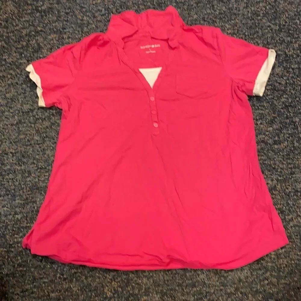 Fashion Bug Pink Polo Top sz. L